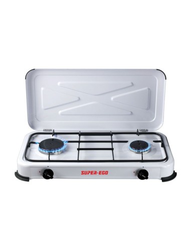 Cocina portatil gas seh024800 2 fuegos de super ego