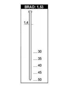 Clavos brad 1.5314/50 c2000 4742450 de simes
