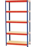 Kit 5 estanteria sin tornillos 177x90x45 200kg de marca