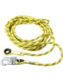 Cuerda poliamida 80153/14mm-30mt. con mosqueton de safetop