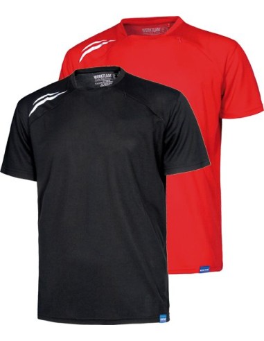 Camiseta m/corta s6611 rojo t-s de workteam