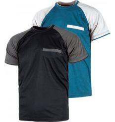 Camiseta m/corta wf1016 negro/gris t-s de workteam