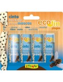 Cinta encolada moscas 70544 4pz blister de flower caja de 24 unidades