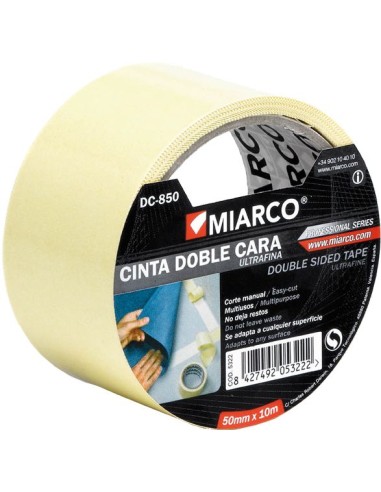 Cinta doble cara dc850-38mmx10m polipro. de miarco