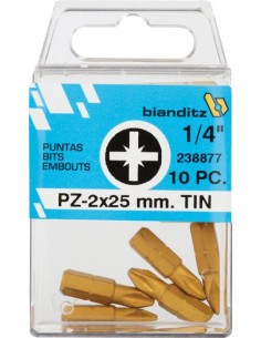 Blister 05pun.des.238778 pz3x25 1/4" tin de bianditz