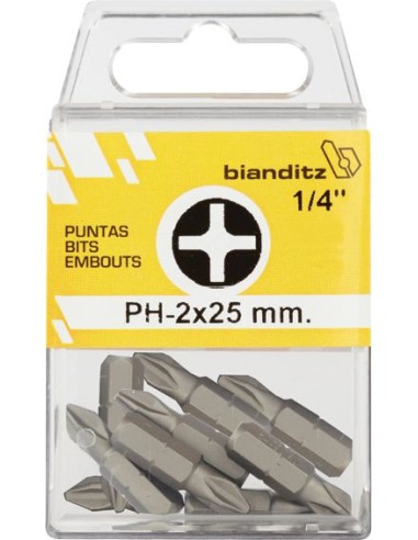 Blister 10 punt.dest.238821 ph-1x25 1/4" de bianditz