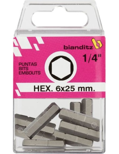 Blister 10punt.dest.238842 h-2,5x25 1/4" de bianditz