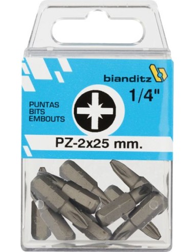 Blister 10 punt.dest.238832 pz-2x25 1/4" de bianditz