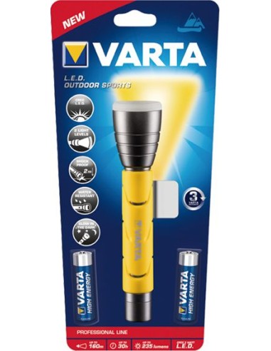 Linterna led 18628 prof.line 5w de varta caja de 4 unidades