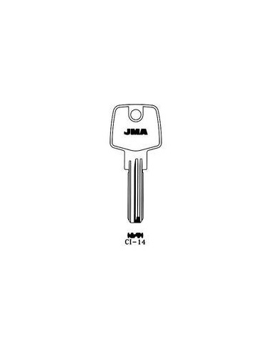 Llave jma laton seguridad ci-14 de j.m.a caja de 10 unidades