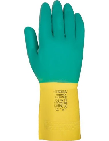 Guante latex 622 talla-10/10,5 bicolor de juba caja de 12 unidades