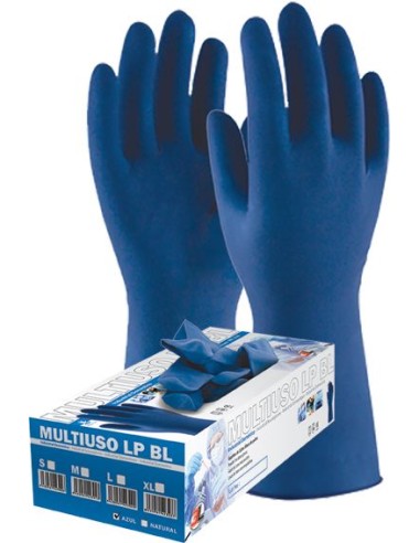 Guante latex desechable libre polvo blue 1300 ts c-50 de 3l