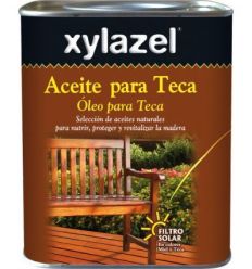 Xylazel aceite teca 630003 750ml incolor de xylazel caja de 6 unidades
