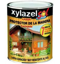 Xylazel lasur satinado 2140403 750ml castaño de xylazel caja de 6 unidades