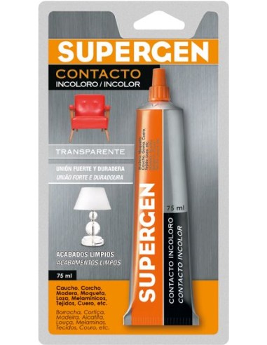 Supergen 62601-02 tubo 0075 ml incoloro de supergen caja de 12 unidades