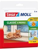 Burlete caucho perfil e 05463-06mx9mm blanco de tesa-tape caja de 10 unidades