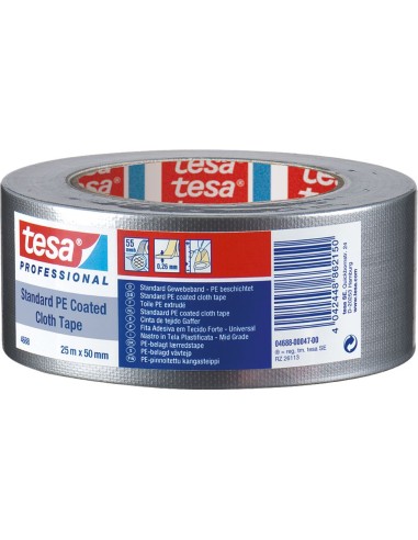 Cinta americana gaffer 04688-25mx50mm blanca de...