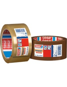 Cinta precinto 4024-66mx50mm marron de tesa-tape caja de 6 unidades