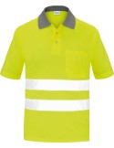 Polo tergal manga corta alta visibilidad 3009cm-af talla l de vesin