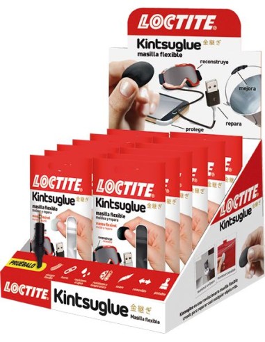 Expositor loc kintsuglue mix blanco/negro(16) de loctite