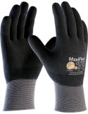 Guante maxiflex de nitrilo puños tejidos a34-876ind talla-09 de atg caja de 12 unidades