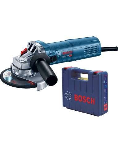 Amoladora mini gws 9-115s 900w 115mm + maletin de bosch construccion / industria