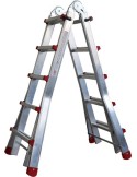 Escalera telescopica aluminio m75 3,83m-4x4 peldaños 131 de marca