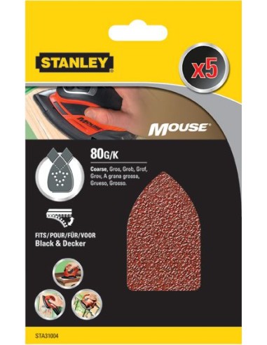 Accesorio sta31004xj 5 lijas perforada mouse g-080 de stanley