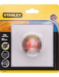 Accesorio sta34041xj cepillo eje lija 50x20 g080 de stanley