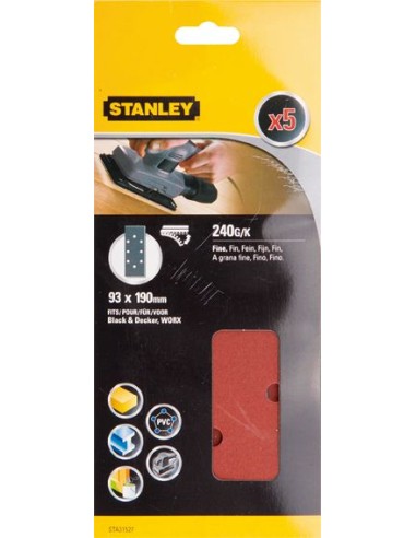 Accesorio sta31527xj 5 lijas 93x190 velcro g-240 de stanley