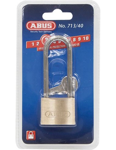 Candado latón arco largo 713/30hb30b blíster de abus caja de 6 unidades