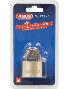 Candado latón arco normal 713/50b blíster de abus caja de 6 unidades