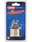 Candado latón arco normal 713/20b blíster de abus caja de 12 unidades
