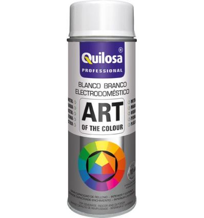 Spray pintura blanco electrico ral9016 400ml de quilosa caja de 6 unidades