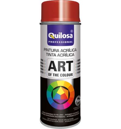 Spray pintura rojo vivo ral3000 400ml de quilosa caja de 6 unidades