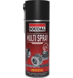 Spray aceite lubricante 8 en 1 119707 400ml de soudal caja de 6 unidades