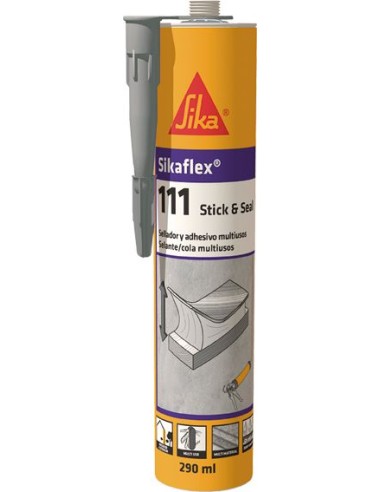 Sikaflex 111 stick&seal 290ml blanco de sika caja de 12 unidades