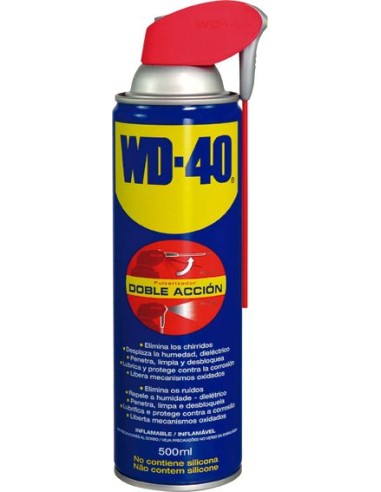 Aceite wd-40 spray 500ml doble acción 34198 de wd-40 caja de 12 unidades