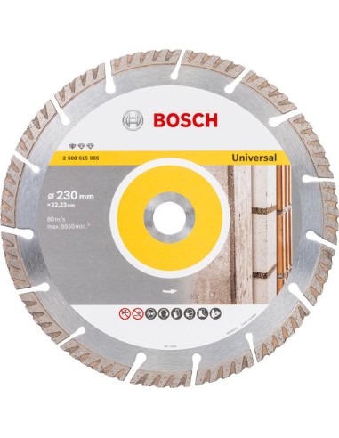 Disco diamante general obra 230x22,23x10 de bosch construccion / industria