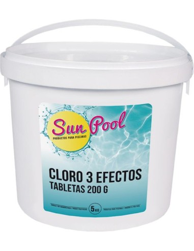 Cloro tres efect talla-200g 5kg su0905 de quimicamp caja de 4 unidades