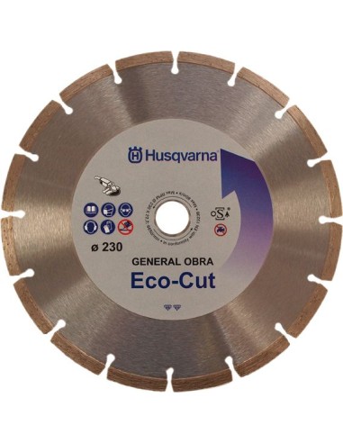 Disco segmentado g.obra eco-cut 230 de husqvarna