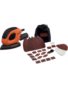 Lijadora mouse bew230bc-qs 55w+bolsa+acc de black & decker