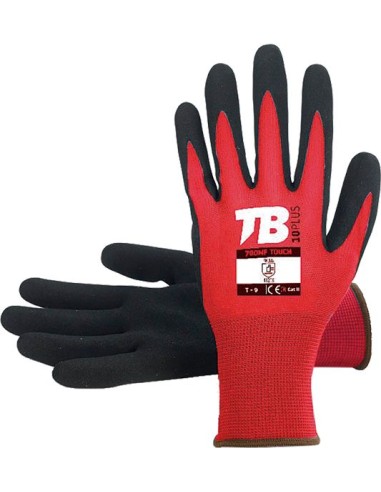 Guante nylon nitrilo 700rmf touch talla-09 de tomas bodero caja de 10 unidades