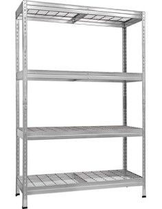 Kit 4 estanteria riv s300 180x120x45 galvanizada de ar