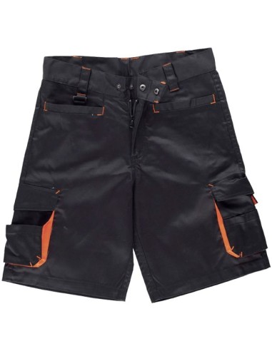 Bermuda multib.wf1617 negro/naranja talla-42 de workteam