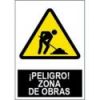 Señal peligro zona de obras sa1042 40x30 de jg señalizacion