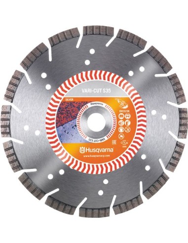 Disco p/piedra vari-cut s35 115mmx22,2 de husqvarna