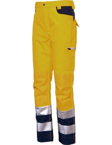 Pantalon gordon alta visibilidad amarillo/marino 4510 talla-m de starter