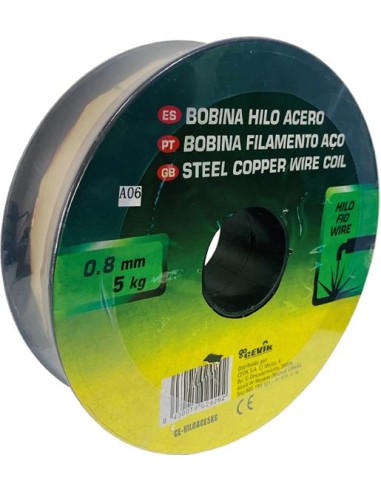 Bobina hilo soldadr acero 0,8mm-5,0kg de cevik