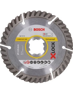 Disco diamante standard universal x-lock 115x22 de bosch construccion / industria